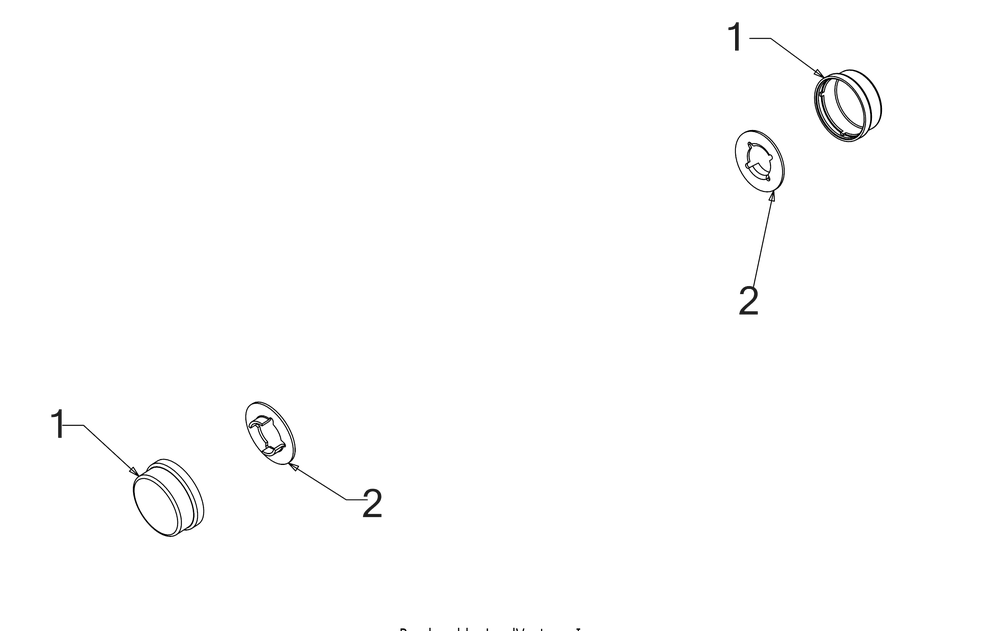 Hubcap Diagram and Parts List for XT1-GT50KH (14BQA3CQ010)(2021) Cub Cadet Lawn Tractor